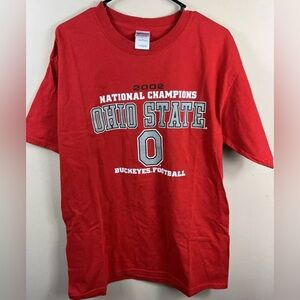 Vintage 2002 Ohio State Buckeyes Football champions TShirt OSU NCAA Sz Lrg